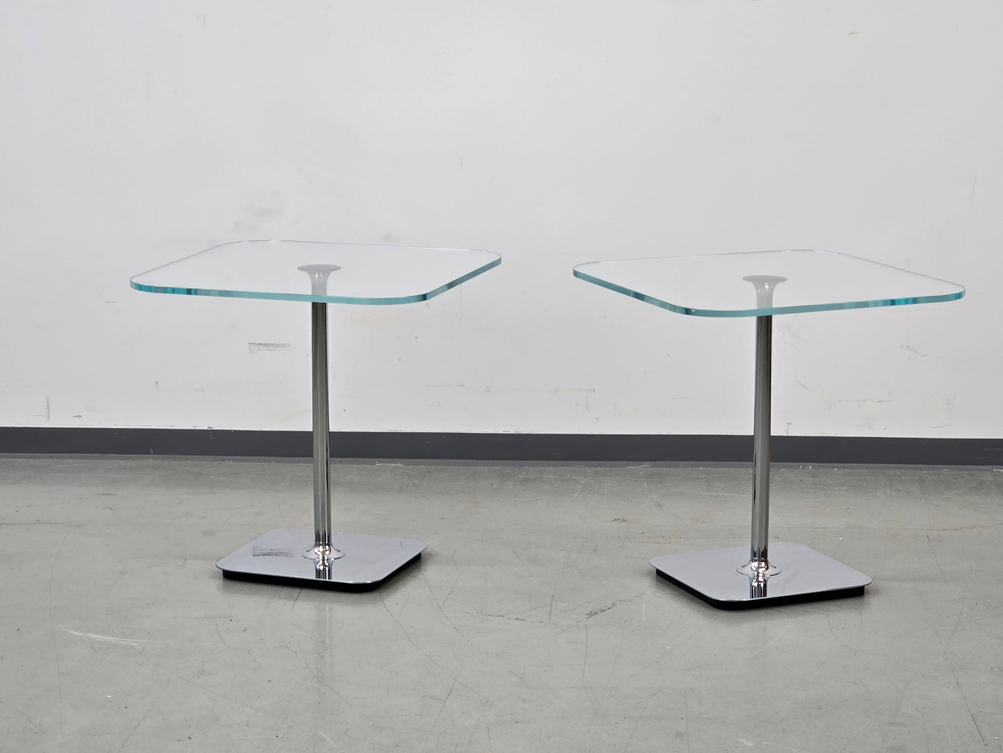JOOP! BEISTELLTISCH Glas Chrom Couchtisch Nachttisch Modern Design Luxus
