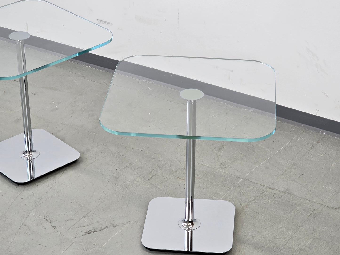 JOOP! BEISTELLTISCH Glas Chrom Couchtisch Nachttisch Modern Design Luxus