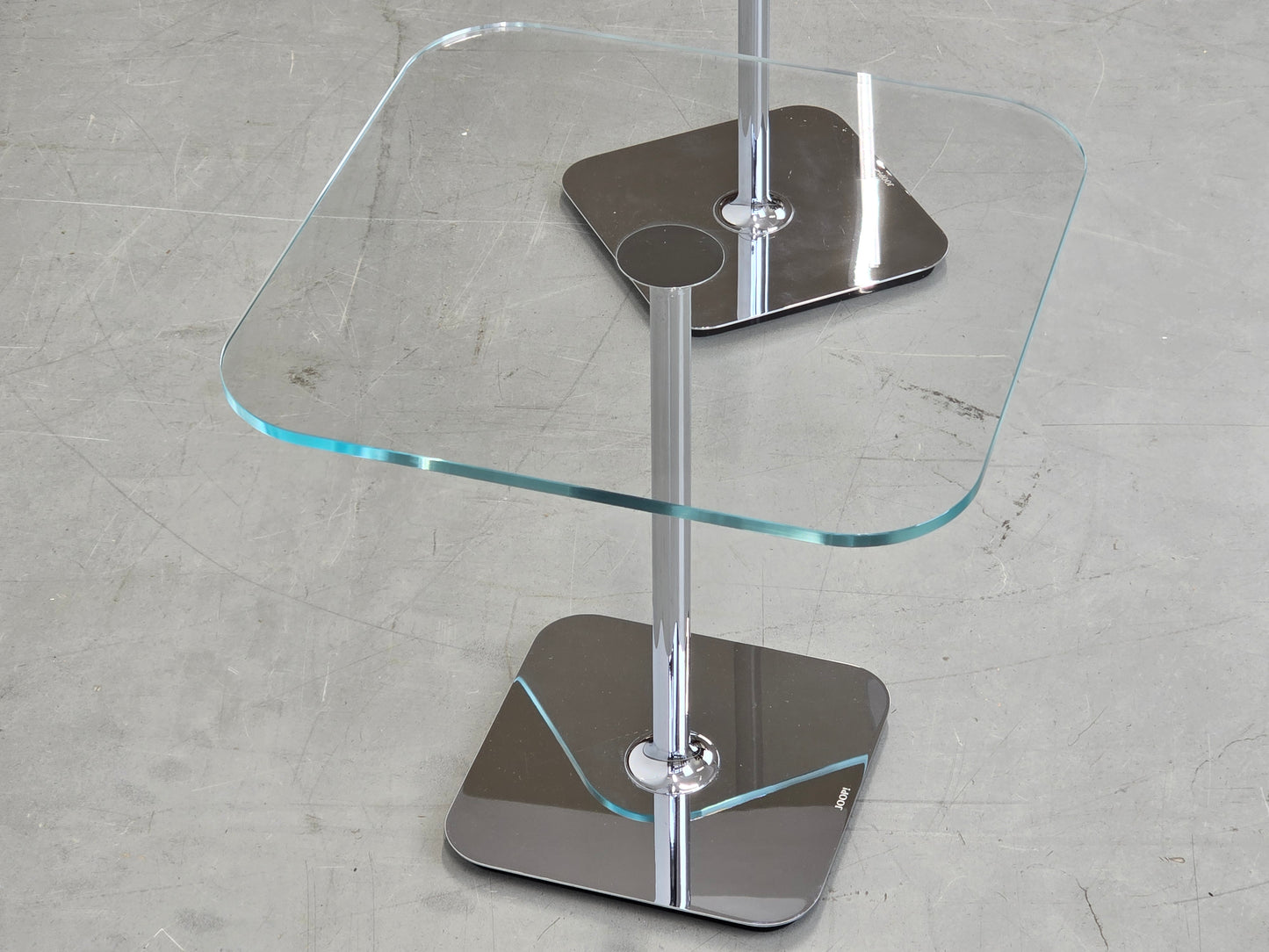 JOOP! BEISTELLTISCH Glas Chrom Couchtisch Nachttisch Modern Design Luxus