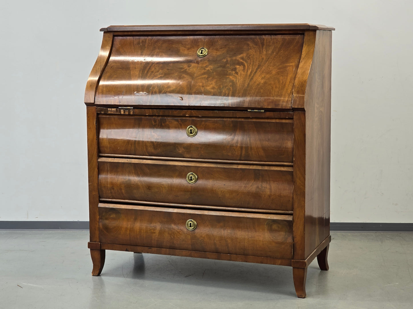 ANTIK SEKRETÄR Biedermeier Mahagoni Kommode Schreibtisch Vintage