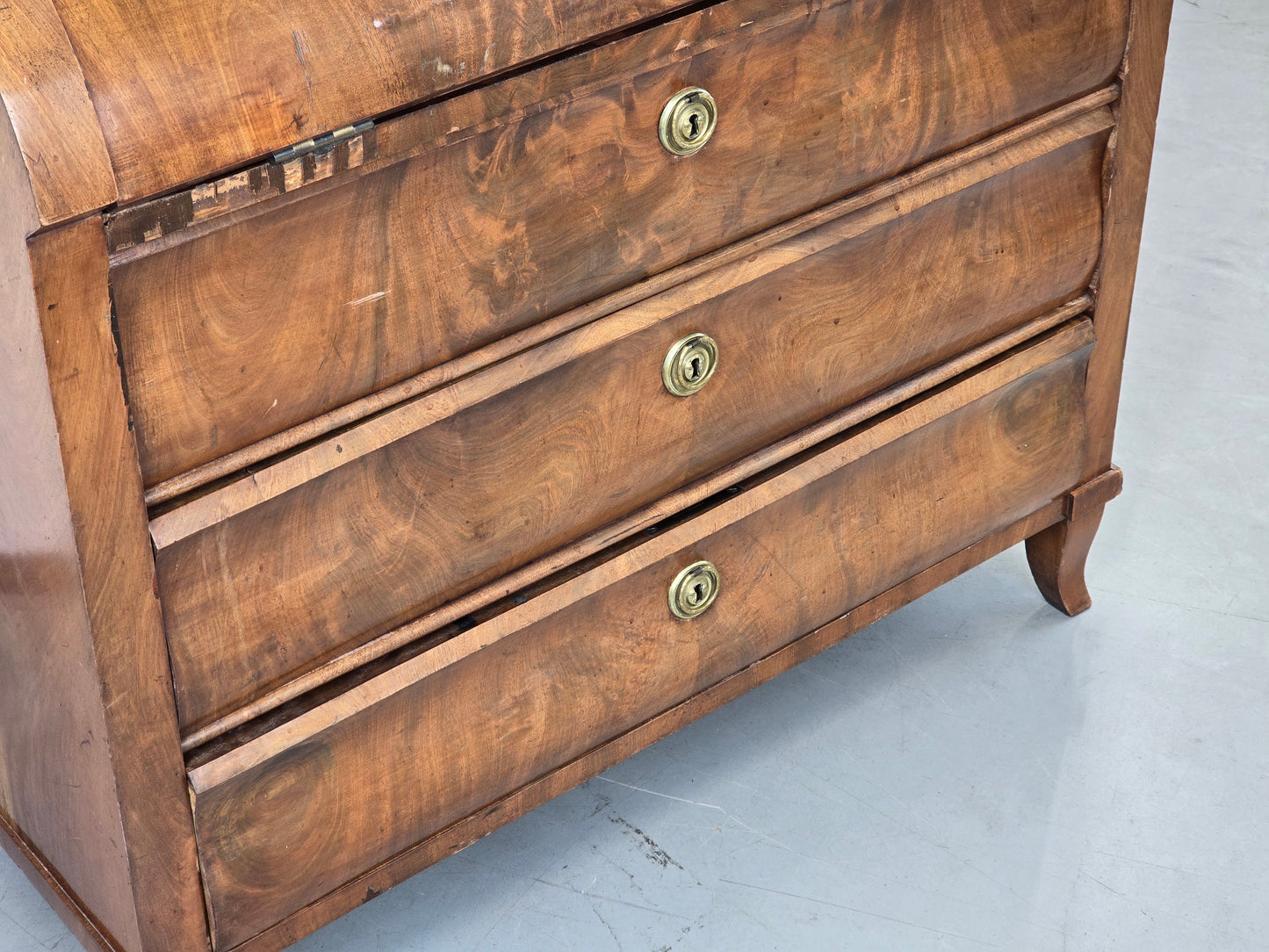 ANTIK SEKRETÄR Biedermeier Mahagoni Kommode Schreibtisch Vintage
