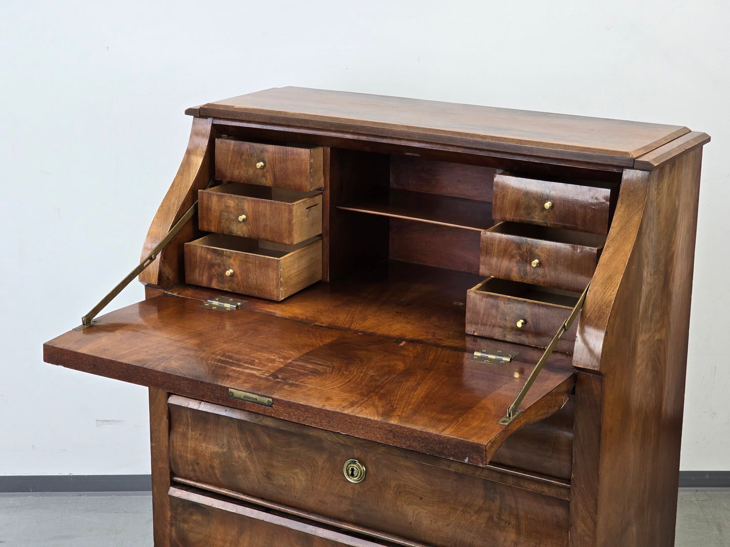 ANTIK SEKRETÄR Biedermeier Mahagoni Kommode Schreibtisch Vintage