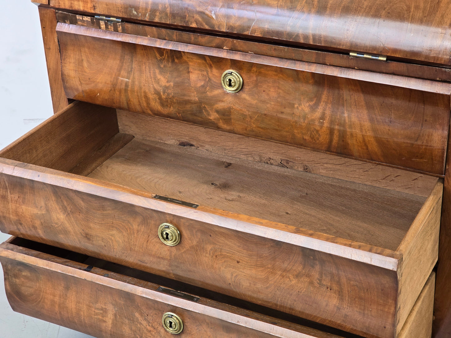 ANTIK SEKRETÄR Biedermeier Mahagoni Kommode Schreibtisch Vintage