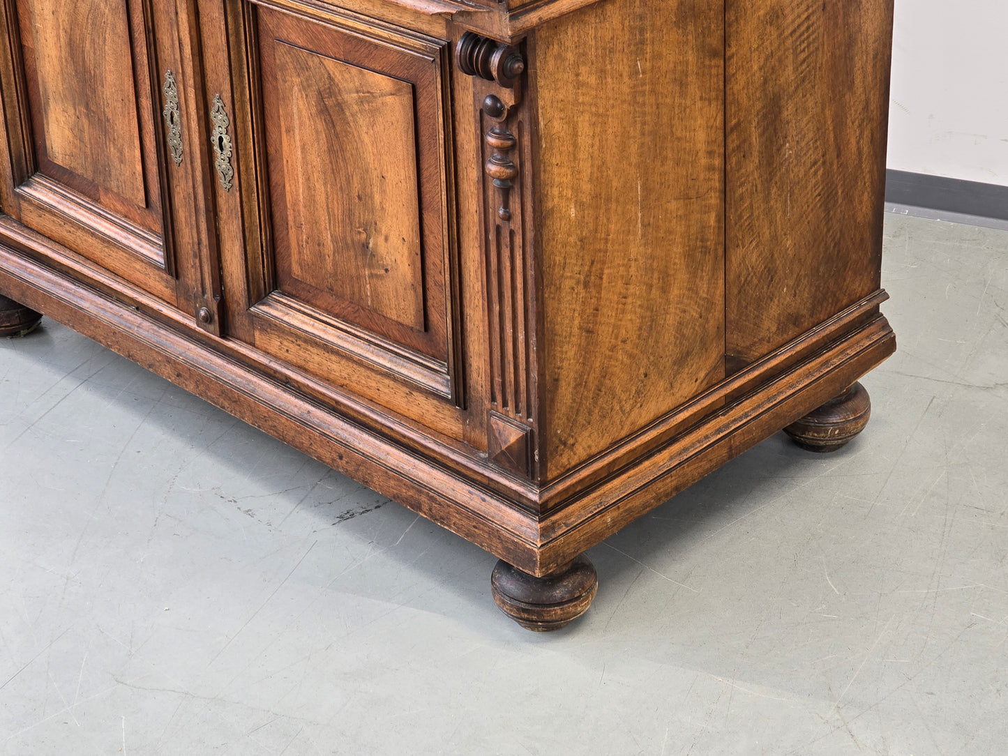 GRÜNDERZEIT KOMMODE Anrichte Nussbaum Marmorplatte Antik Buffet Vintage