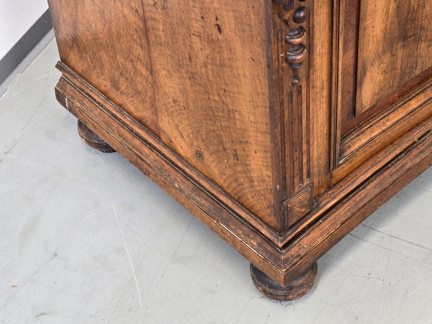 GRÜNDERZEIT KOMMODE Anrichte Nussbaum Marmorplatte Antik Buffet Vintage