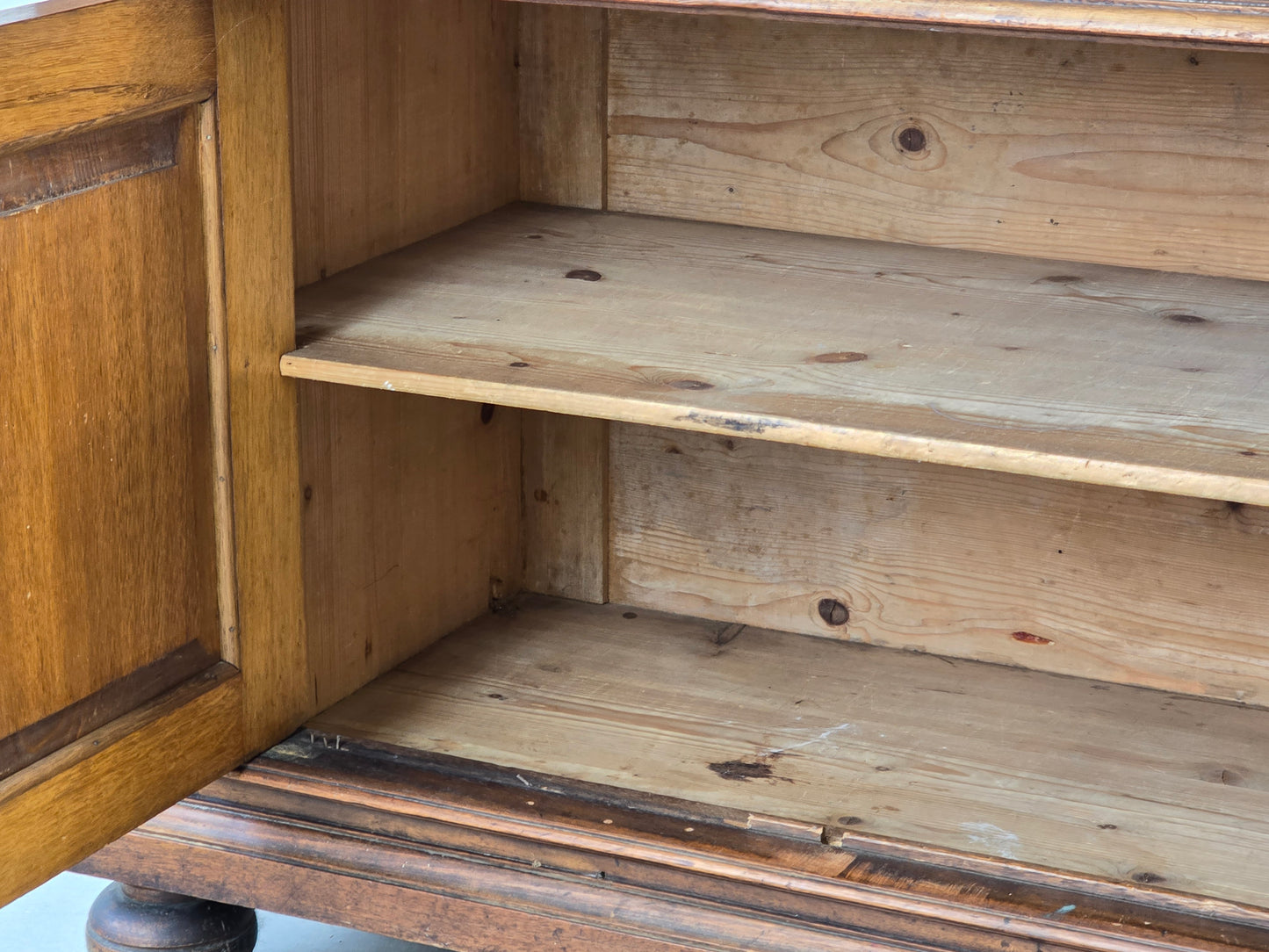 GRÜNDERZEIT KOMMODE Anrichte Nussbaum Marmorplatte Antik Buffet Vintage