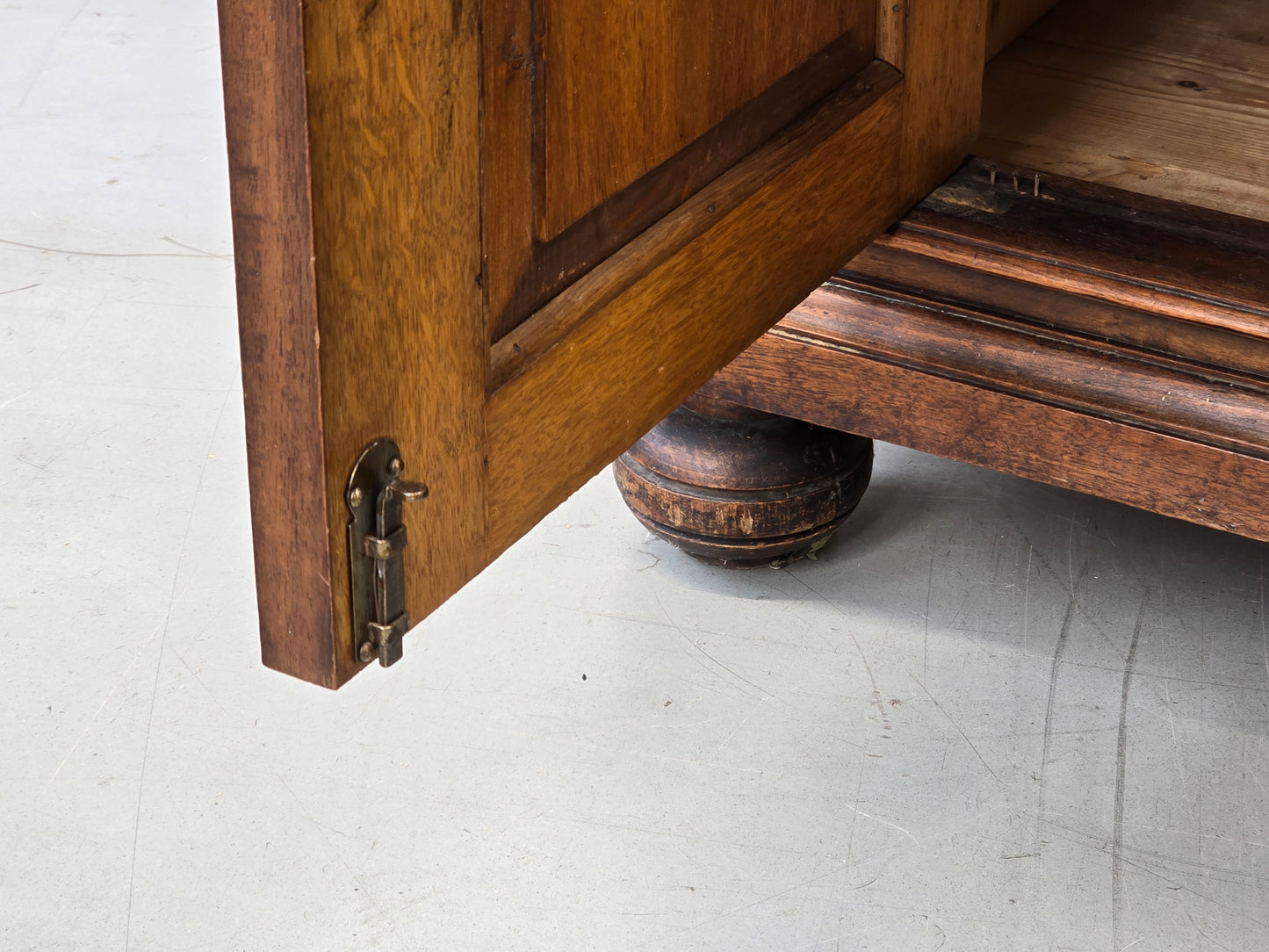 GRÜNDERZEIT KOMMODE Anrichte Nussbaum Marmorplatte Antik Buffet Vintage