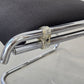 VINTAGE STUHL Freischwinger Chrom Schwarz Stoppino Stil Stapelbar 70er