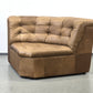 VINTAGE SESSEL Leder Braun Modul Sofa Eckelement 70er Design Lounge Sessel