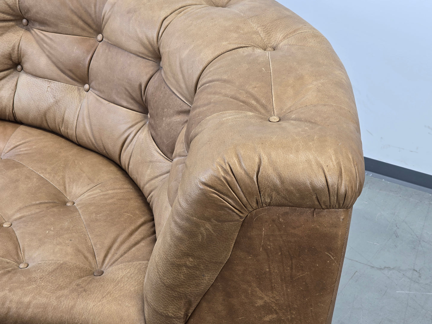 VINTAGE SESSEL Leder Braun Modul Sofa Eckelement 70er Design Lounge Sessel