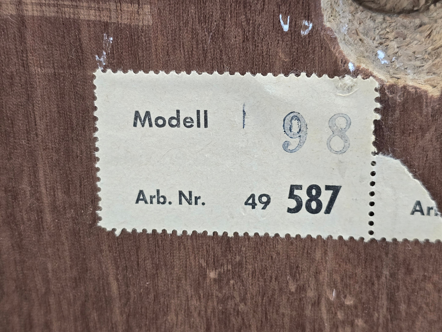 WANDREGAL NUSS Vintage 60er Mid Century Bücherregal Wandboard Floating Shelf