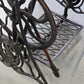 SINGER BEISTELLTISCH Tisch Marmor Gusseisen Vintage Industrial Konsole blumen antik