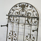 WANDGARDEROBE SCHMIEDEEISEN Garderobe Antik-Stil Metall Schwarz Gold Hutablage