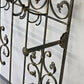 WANDGARDEROBE SCHMIEDEEISEN Garderobe Antik-Stil Metall Schwarz Gold Hutablage