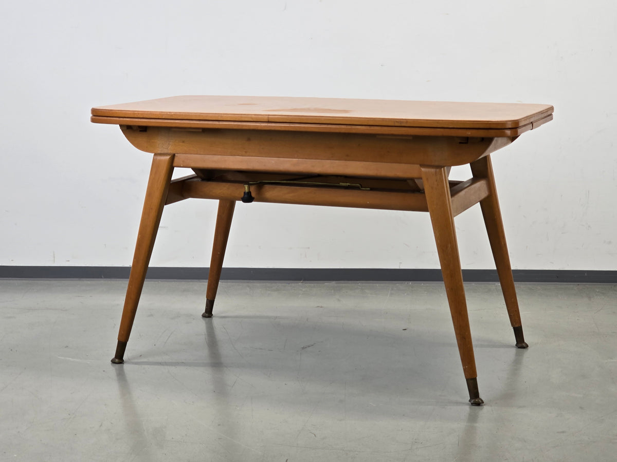 MID CENTURY Esstisch Kurbeltisch höhenverstellbar ausziehbar Vintage 60er