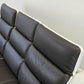 LEDER KINOSOFA 3-Sitzer Relax Sofa elektrisch Relaxfunktion Couch Heimkino braun weiß