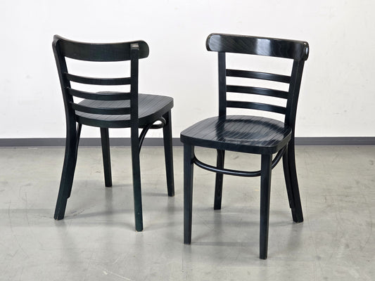 BUGHOLZSTUHL VINTAGE Thonet Stil Radomsko Mid Century Schwarz 60er