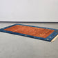 INDO GABBEH Teppich Handgeknüpft 180x114 Wolle Blau Rot Orientteppich