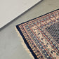SAROUK MIR ORIENTTEPPICH Handgeknüpft 268x177 Perserteppich Wolle Blau Vintage