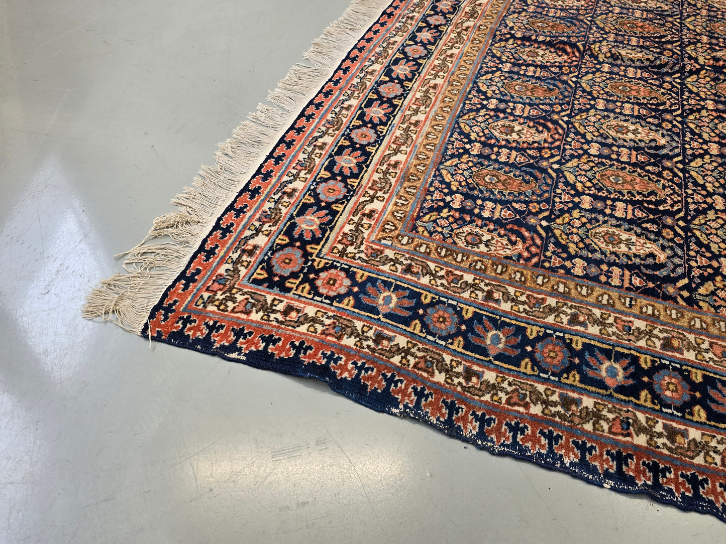 SENNEH PERSERTEPPICH Antik Handgeknüpft 315x226 Teppich Orientteppich Zertifikat
