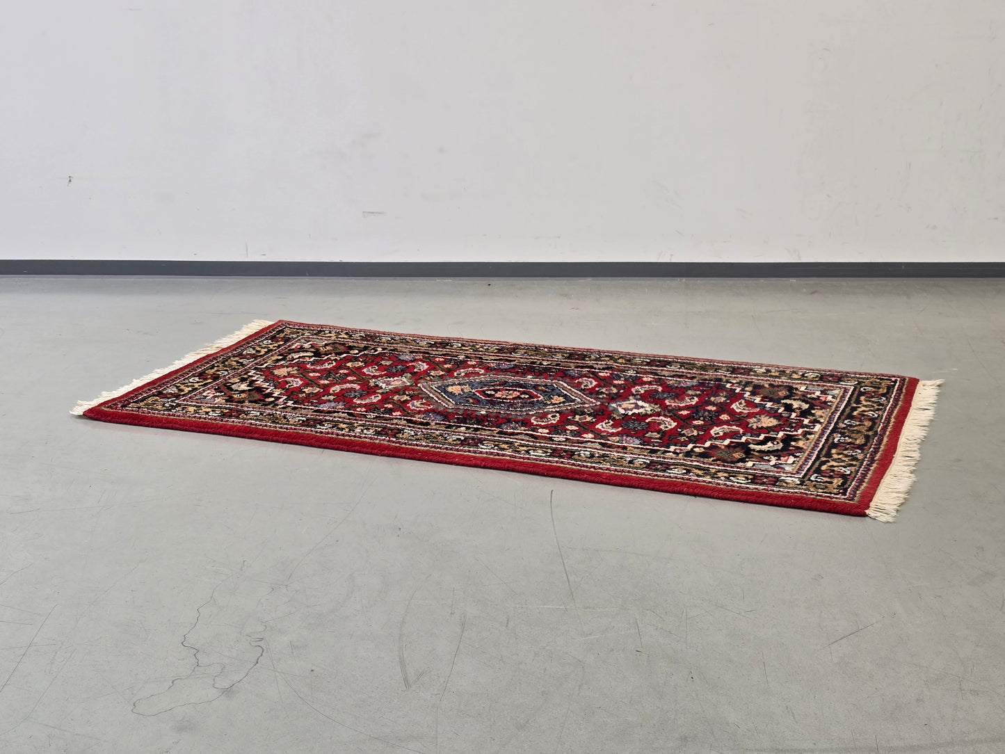 PERSISCHER LÄUFER Teppich Handgeknüpft Orientteppich Rot Vintage Wolle 164x92