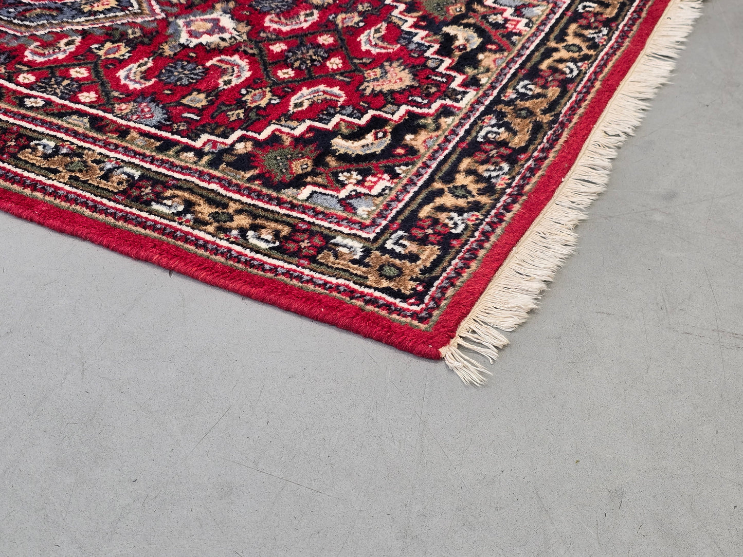 PERSISCHER LÄUFER Teppich Handgeknüpft Orientteppich Rot Vintage Wolle 164x92