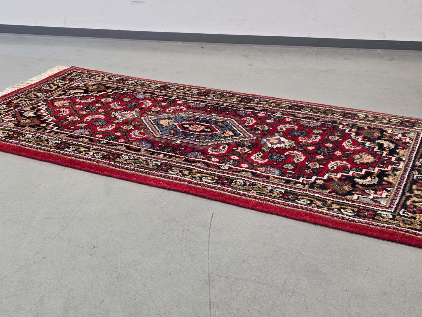 PERSISCHER LÄUFER Teppich Handgeknüpft Orientteppich Rot Vintage Wolle 164x92