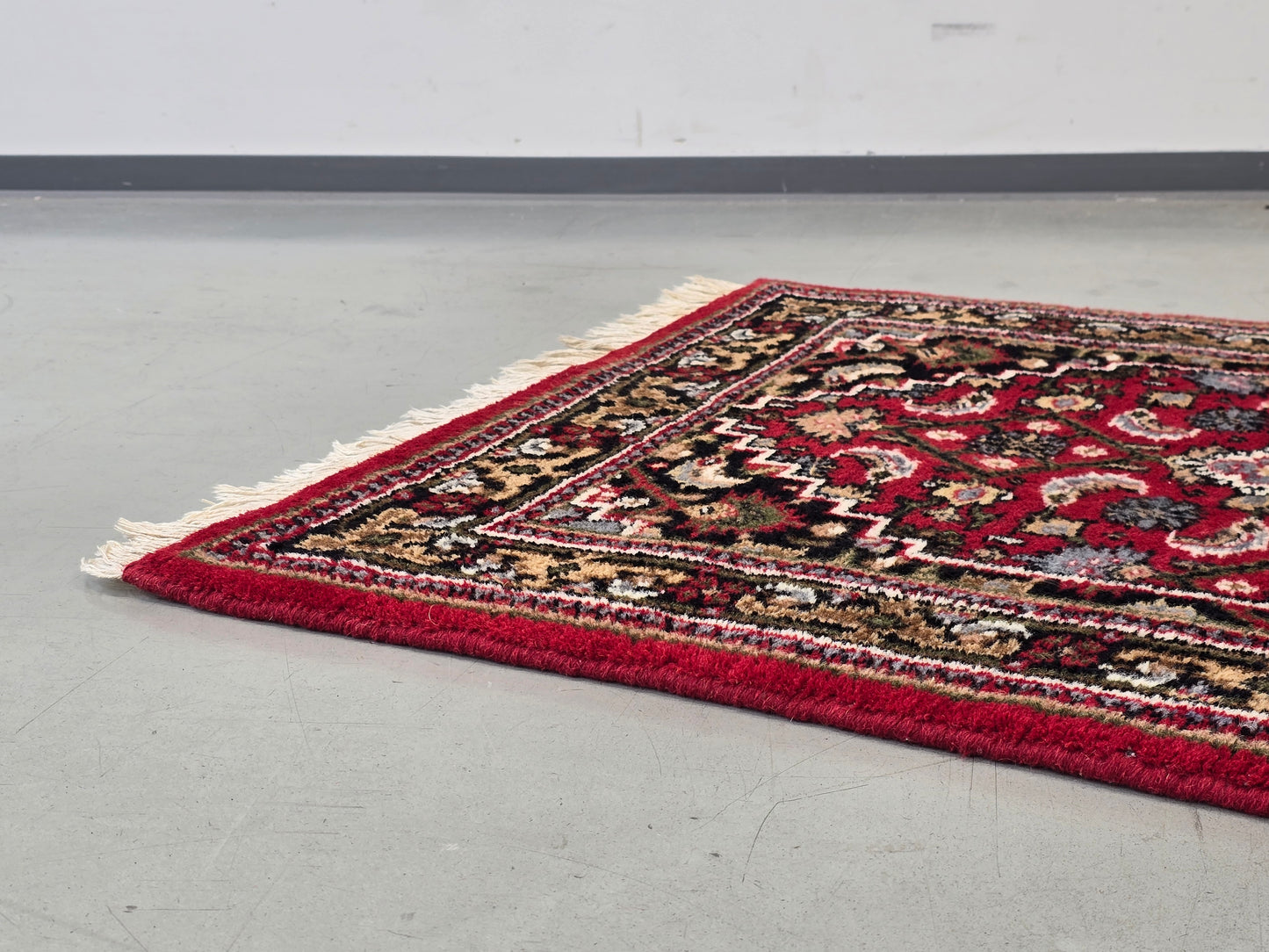 PERSISCHER LÄUFER Teppich Handgeknüpft Orientteppich Rot Vintage Wolle 164x92