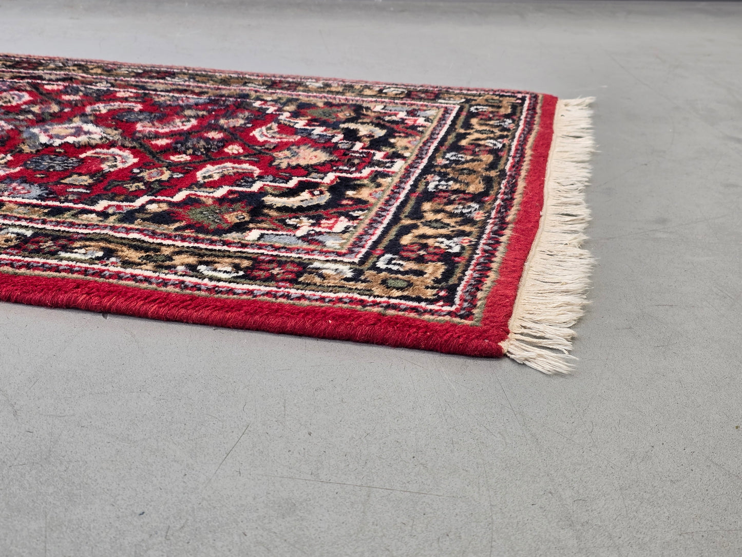 PERSISCHER LÄUFER Teppich Handgeknüpft Orientteppich Rot Vintage Wolle 164x92
