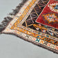 BERBER TEPPICH Marokko Vintage Mid Century Boho Wolle Kelim 60s 70s