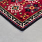 VINTAGE RYA TEPPICH Läufer 60er 70er Mid Century Space Age Shag Retro Rot