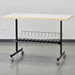 VINTAGE ROLLWAGEN Beistelltisch Zeitungsständer 60er 70er Mid Century Loft