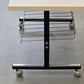 VINTAGE ROLLWAGEN Beistelltisch Zeitungsständer 60er 70er Mid Century Loft