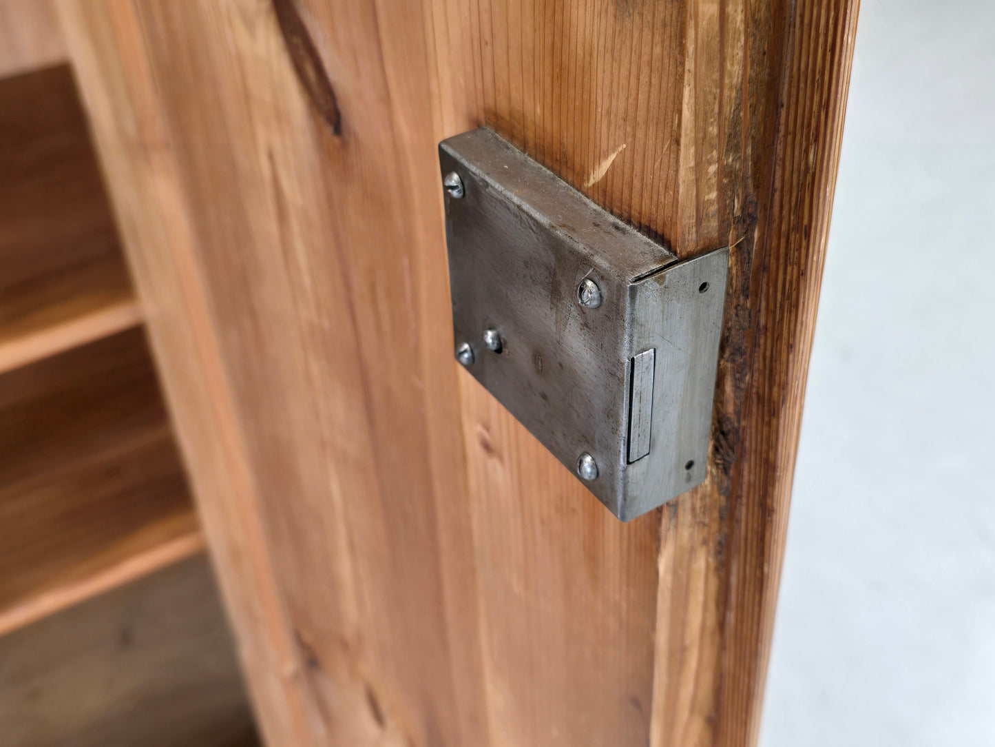 ANTIK BAUERNSCHRANK Gründerzeit Weichholz Kleiderschrank Dielenschrank antik massiv