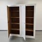ANTIQUER SCHRANK Antik weiß Landhaus Biedermeier Weichholz Dielenschrank Shabby