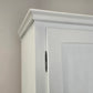 ANTIQUER SCHRANK Antik weiß Landhaus Biedermeier Weichholz Dielenschrank Shabby