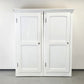 ANTIQUER SCHRANK Antik weiß Landhaus Biedermeier Weichholz Dielenschrank Shabby