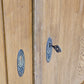 ANTIQUER REFORM-SCHRANK Kiefer Massivholz Lüftungsschlitz Vorratsschrank 1910