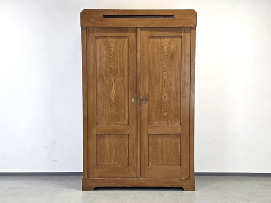 ANTIQUER REFORM-SCHRANK Kiefer Massivholz Lüftungsschlitz Vorratsschrank 1910