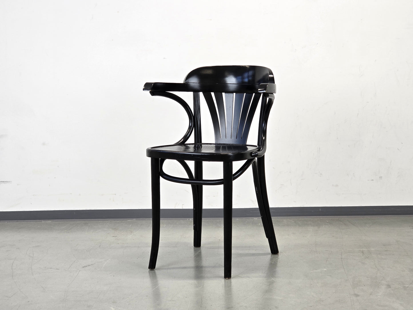 BUGHOLZ ARMLEHNSTUHL Thonet-Stil Vintage Mid Century Fächerstuhl Radomsko 60s