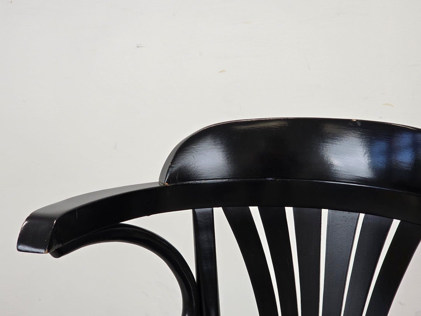 BUGHOLZ ARMLEHNSTUHL Thonet-Stil Vintage Mid Century Fächerstuhl Radomsko 60s