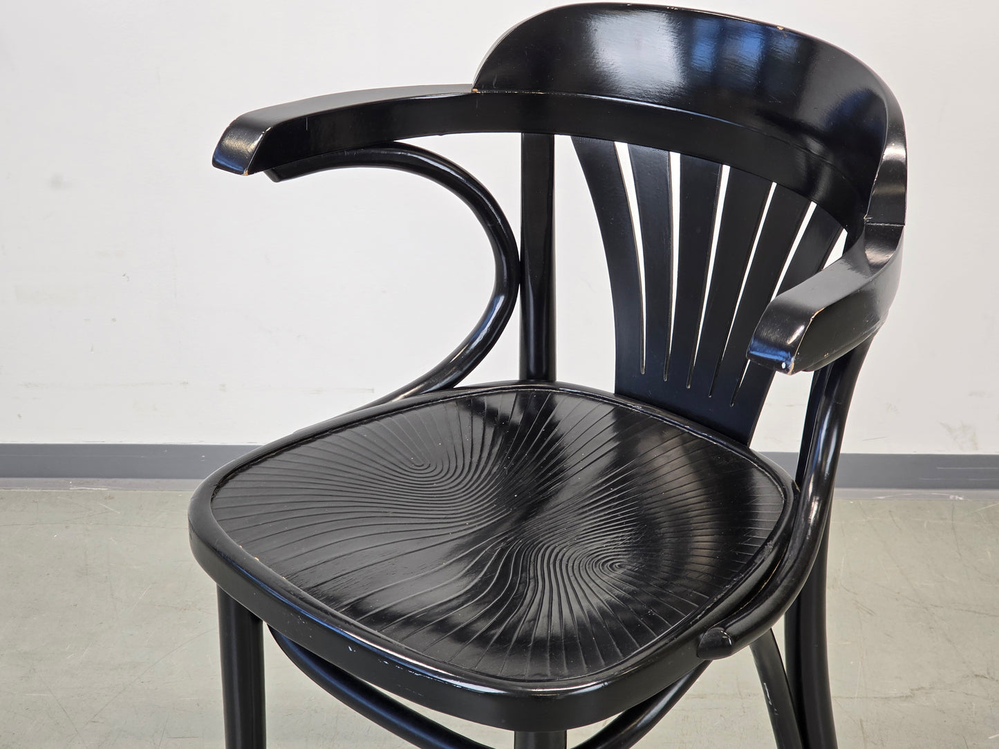 BUGHOLZ ARMLEHNSTUHL Thonet-Stil Vintage Mid Century Fächerstuhl Radomsko 60s