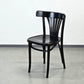 RADOMSKO THONET Stuhl Nr. 28 Bugholz Fächerstuhl Schwarz Vintage 60er Jahre