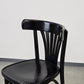 RADOMSKO THONET Stuhl Nr. 28 Bugholz Fächerstuhl Schwarz Vintage 60er Jahre