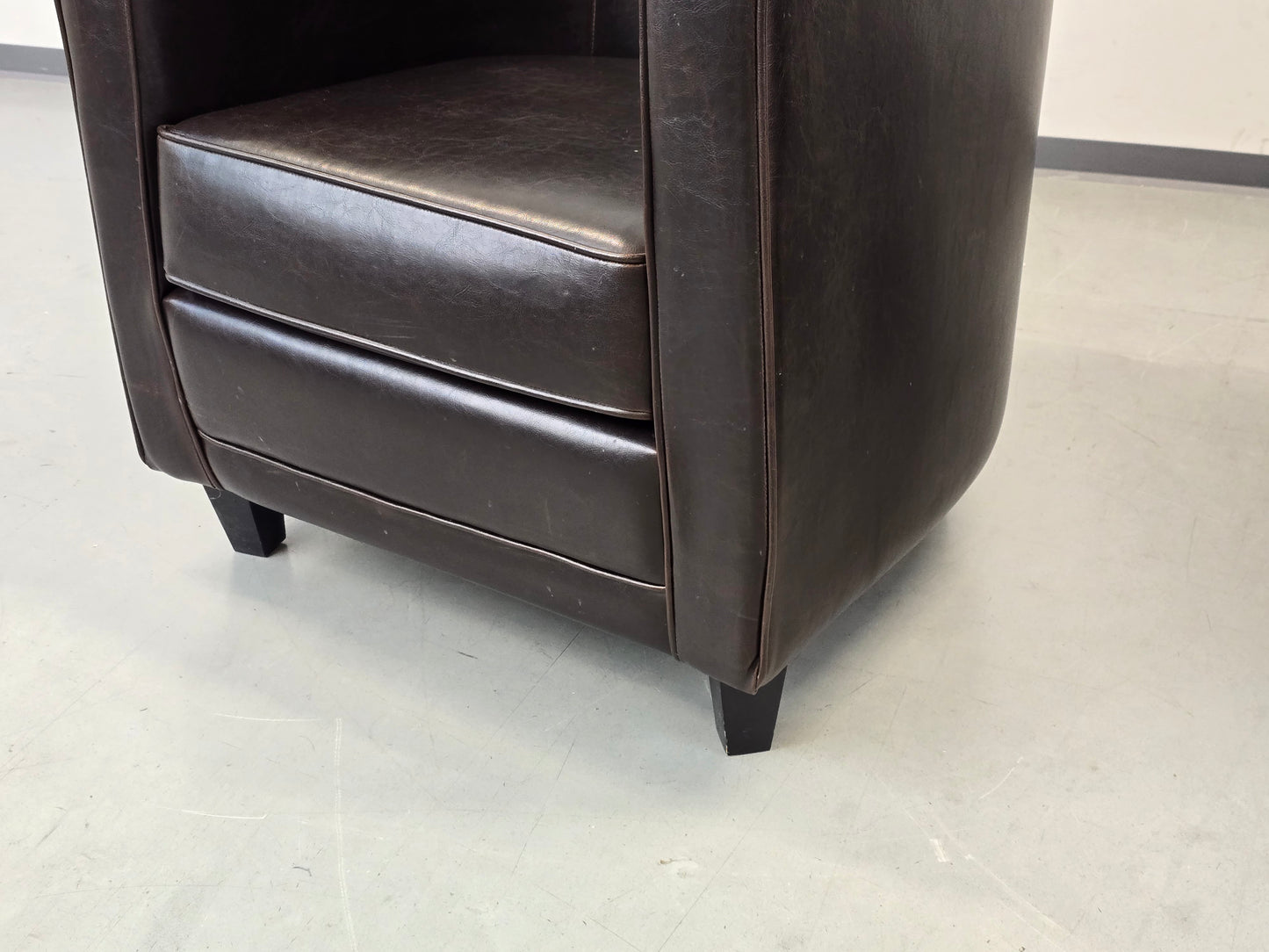 VANTOL SESSEL Leder Clubsessel Vintage Cocktailsessel Braun Sessel Lounge