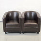 VANTOL SESSEL Leder Clubsessel Vintage Cocktailsessel Braun Sessel Lounge