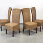 RATTAN STUHL Hochlehner Vintage Esszimmerstuhl Flechtstuhl Highback ARM