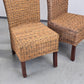 RATTAN STUHL Hochlehner Vintage Esszimmerstuhl Flechtstuhl Highback ARM