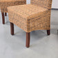 RATTAN STUHL Hochlehner Vintage Esszimmerstuhl Flechtstuhl Highback ARM