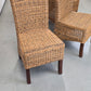 RATTAN STUHL Hochlehner Vintage Esszimmerstuhl Flechtstuhl Highback ARM